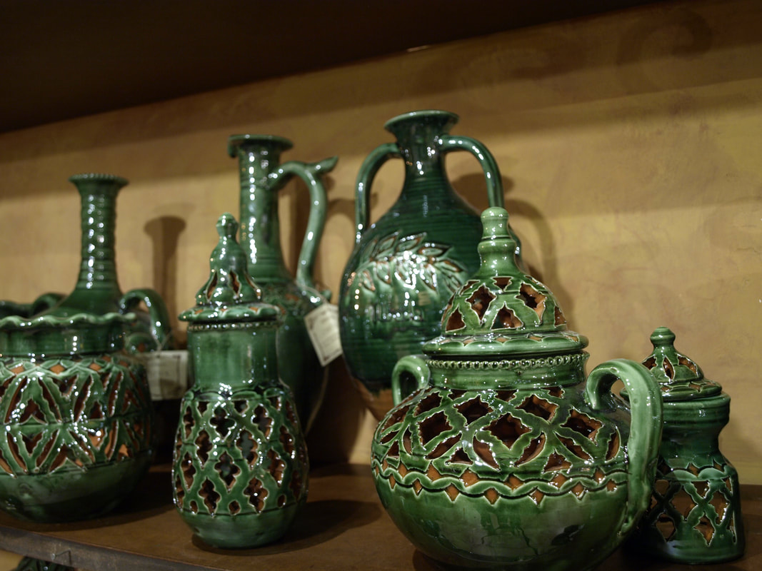 Piezas de cerámica verdes